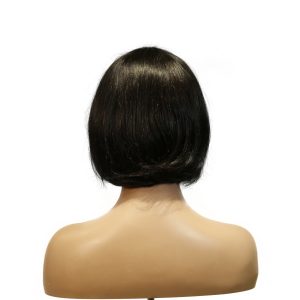 center wig machine made black wig remy hair tc027