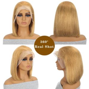 ceely hair 13x4 promo bob wig remy hair 12 inch