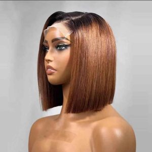 ceely hair 13x4 promo bob wig remy hair 12 inch