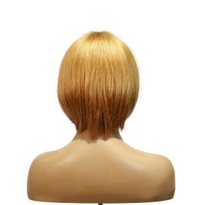 center wig machine made color wig remy hair