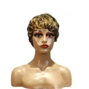 center wig machine made wig remy hair h030