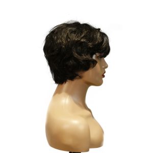 Home center wig machine made black wig remy hair tc16