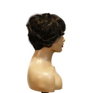 Home center wig machine made black wig remy hair tc041