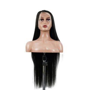 center wig 13x4 straight lace front wig natural black remy hair