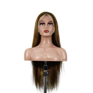 center wig 13x4 straight lace front wig m4&27 highlight remy hair 26 inch