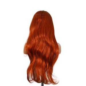 center wig 13x4 straight lace front wig 350 orange 26 inch remy hair