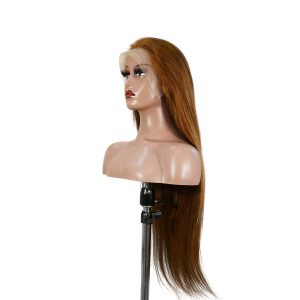 center wig 13x4 straight lace front wig 30 brown 26 inch remy hair