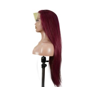 center wig 13x4 straight lace front wig 99j color 26 inch remy hair