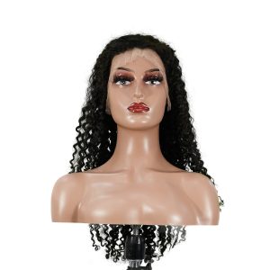 center wig 13x4 jerry curly lace front wig natural black remy hair