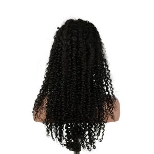 center wig 13x4 jerry curly lace front wig natural black remy hair